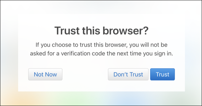 Trust browser on iCloud.com