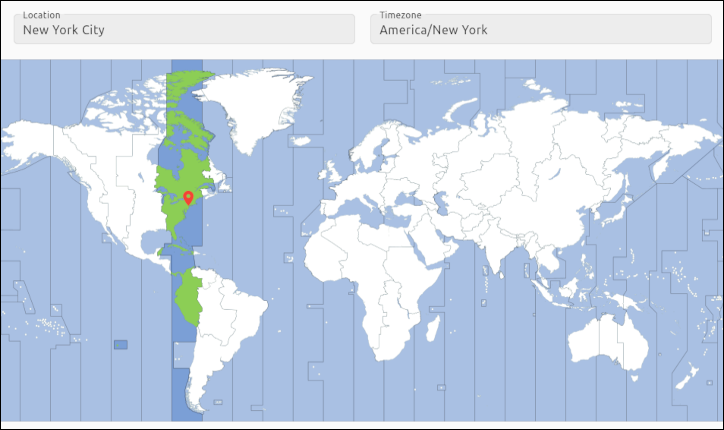 The Ubuntu 23.04 installer's timezone screen